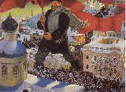 Boris Kustodiev The Bolshevik oil